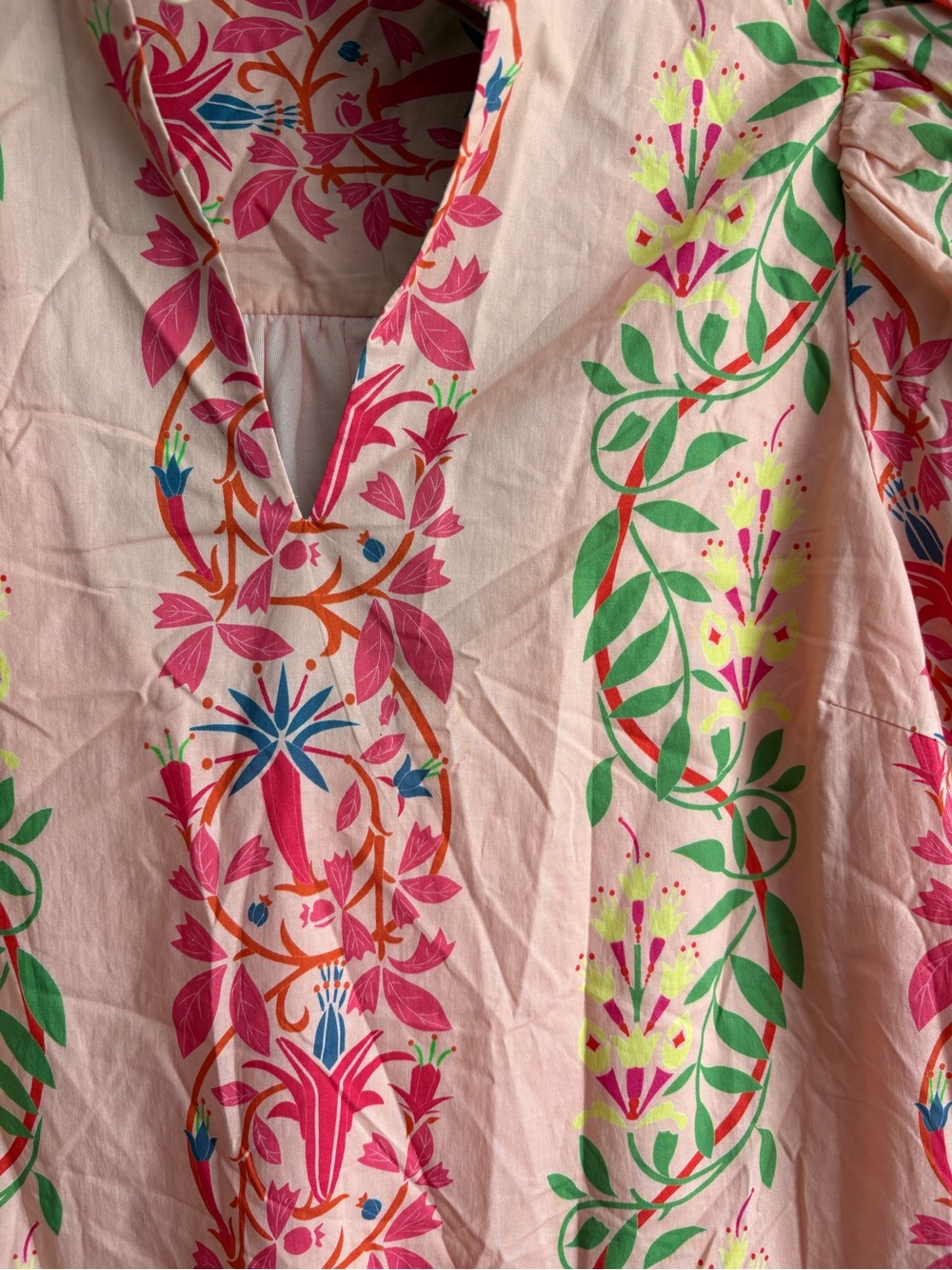 ❤️NEW entro Pink Floral Scallop-Trim Dress - Picture 3 of 12